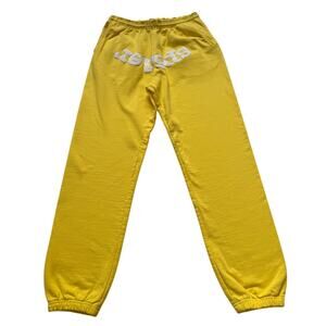 Sp5der Worldwide x Young Thug Sweatpants Jogger Skittles Yellow Medium Authentic